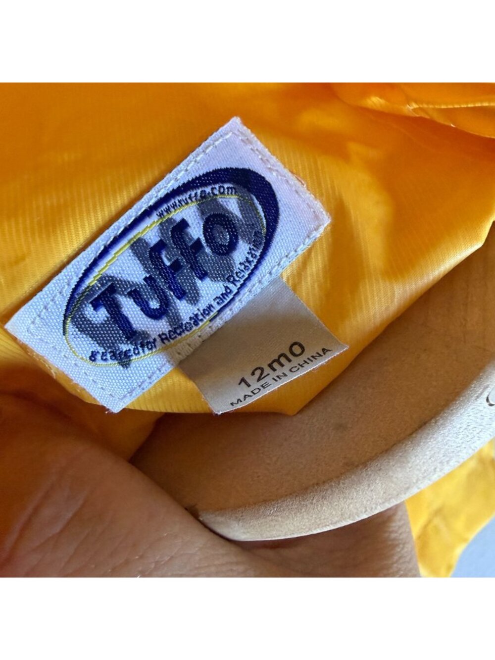 Tuffo Yellow Rainsuit Playsuit 12MO Hooded - Picture 6 of 6